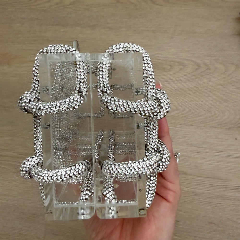 Cult Gaia Bess Caged Embellished Box Shoulder Bag - Picture 7 of 7
